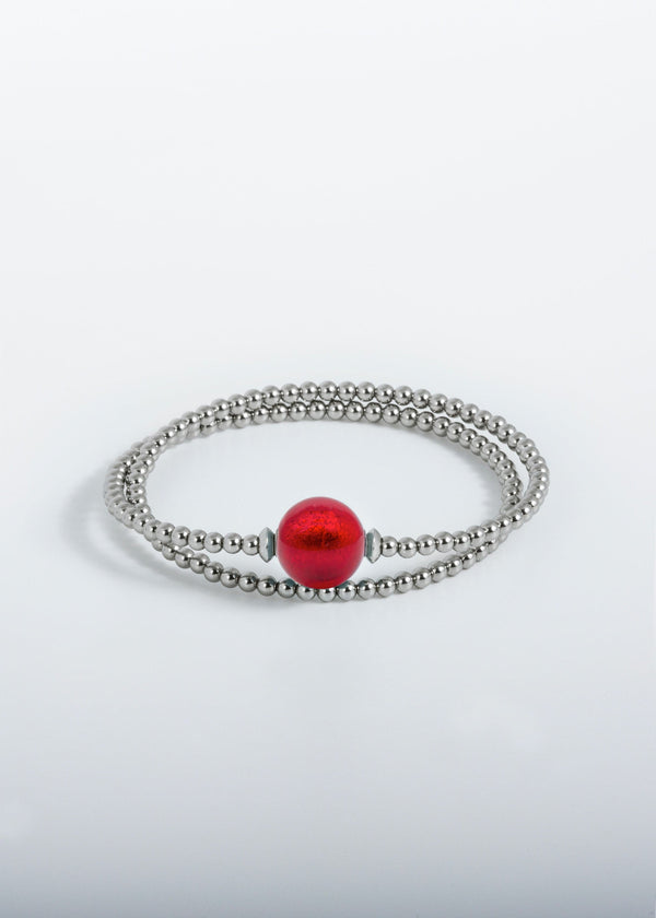 Bracelet Tango - Murano Rouge