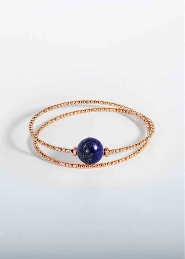 Bracelet Milonga Double - Lapis lazuli