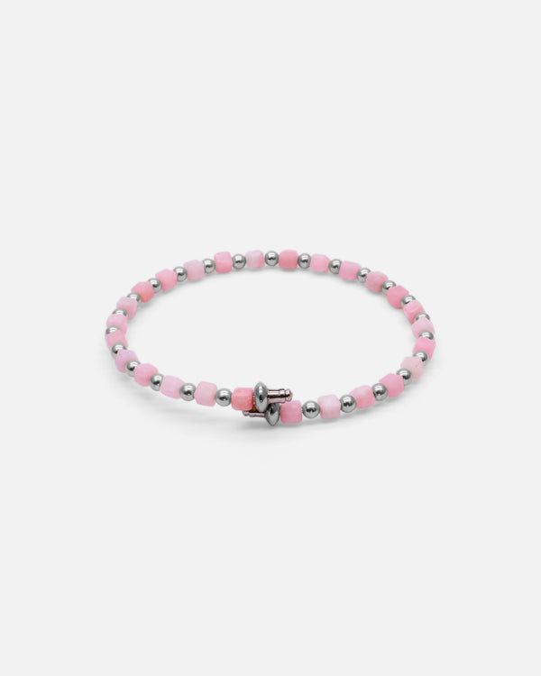 Liliflo - Modularer Schmuck Swiss made - Kollektion Constellation  - Armband Stahl Opal rosa 