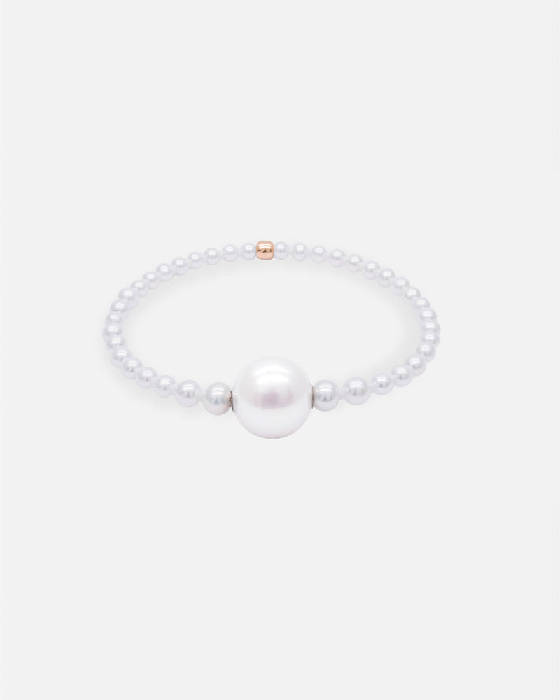 Liliflo - bijoux modulables Swiss made - bracelet perles de culture or rose recyclé 18 carats - Lien Perle de culture Cumingii