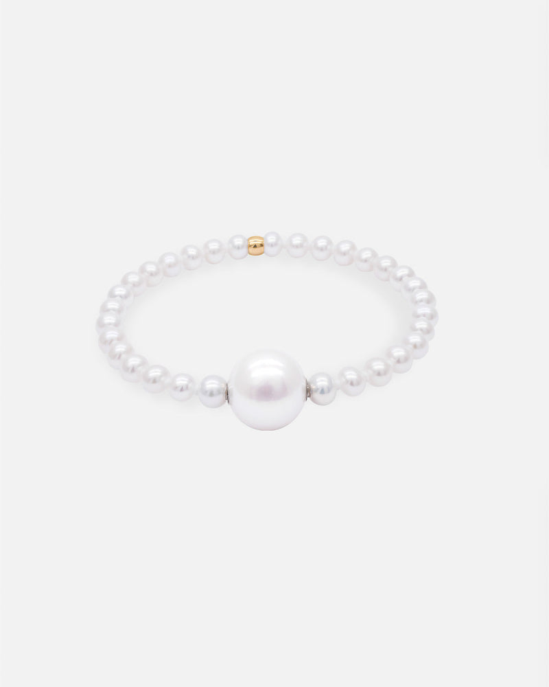 Liliflo - bijoux modulables Swiss made - bracelet perles de culture or jaune recyclé 18 carats - Lien Perle de culture Cumingii