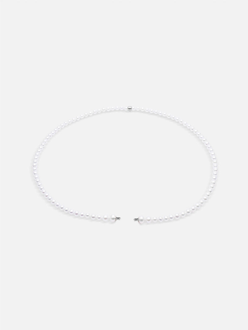 Liliflo - bijoux modulables Swiss made - collier perles de culture et or gris recyclé 18 carats