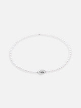 Liliflo - bijoux modulables Swiss made - collier perles de culture acier - Lien Eternité en acier