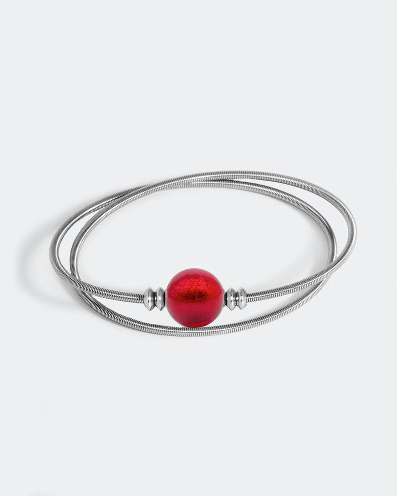 Bracelet Twist - Murano Rouge