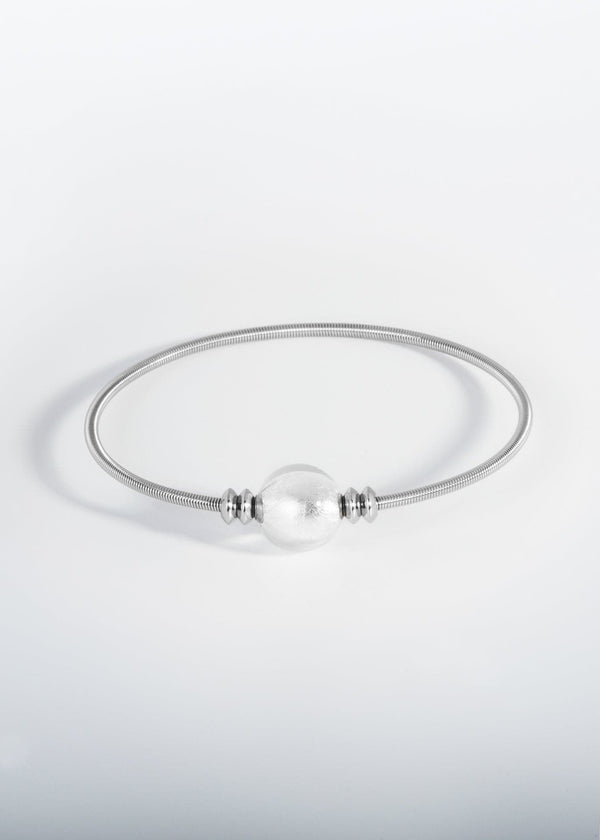 Liliflo, marque de bijoux Suisse : Bracelet twist - Verre de Murano Cristal