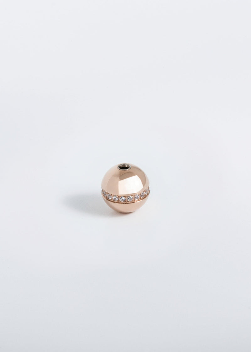 Liliflo, marque de bijoux interchangeable Suisse - Lien éclat en couleur or rose sphère de zircons