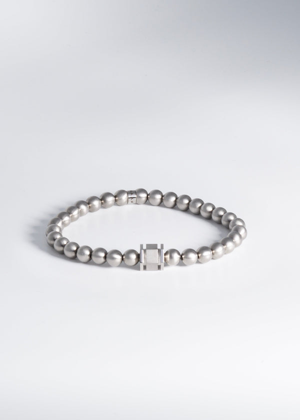 Fyve - Schweizer Schmuckmarke - Herrenarmband - Beads mit Zierverschluss Hexagon 