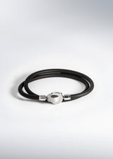 Bracelet Black Loop double - Infinity