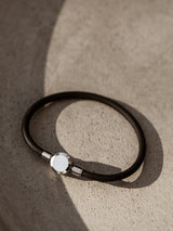 Fyve - marque de bijoux suisse - bracelet pour homme - Black Loop avec le lien Chip