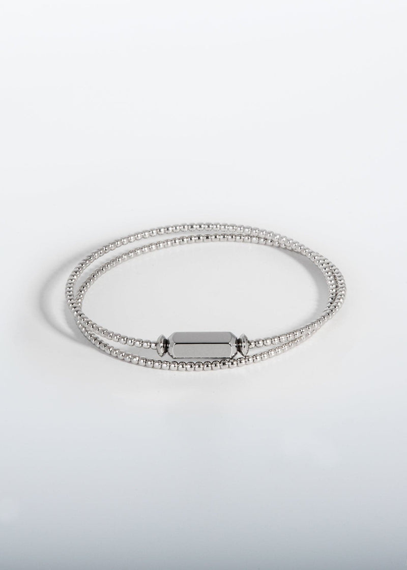 Liliflo, marque de bijoux Suisse : Bracelet Milonga - Naturel - Lien Poésie à graver