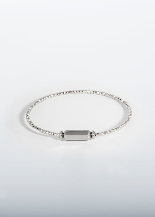 Liliflo, marque de bijoux Suisse : Bracelet Milonga - Naturel - Lien à graver Poésie