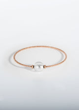 Liliflo, marque de bijoux Suisse : Bracelet Milonga - Rose - Verre de Murano - Cristal
