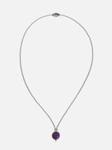 Liliflo_Swiss made Interchangeable Jewellery_Milonga-Halskette in Naturfarbe_Schmuckstein_Amethyst