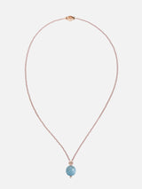 Liliflo_Swiss made Interchangeable Jewellery_Milonga-Halskette in Roségoldfarbe_Schmuckstein_Meereswasserfall