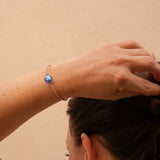 Liliflo, marque de bijoux Suisse : Bracelet Milonga - Rose - verre de murano Neptune
